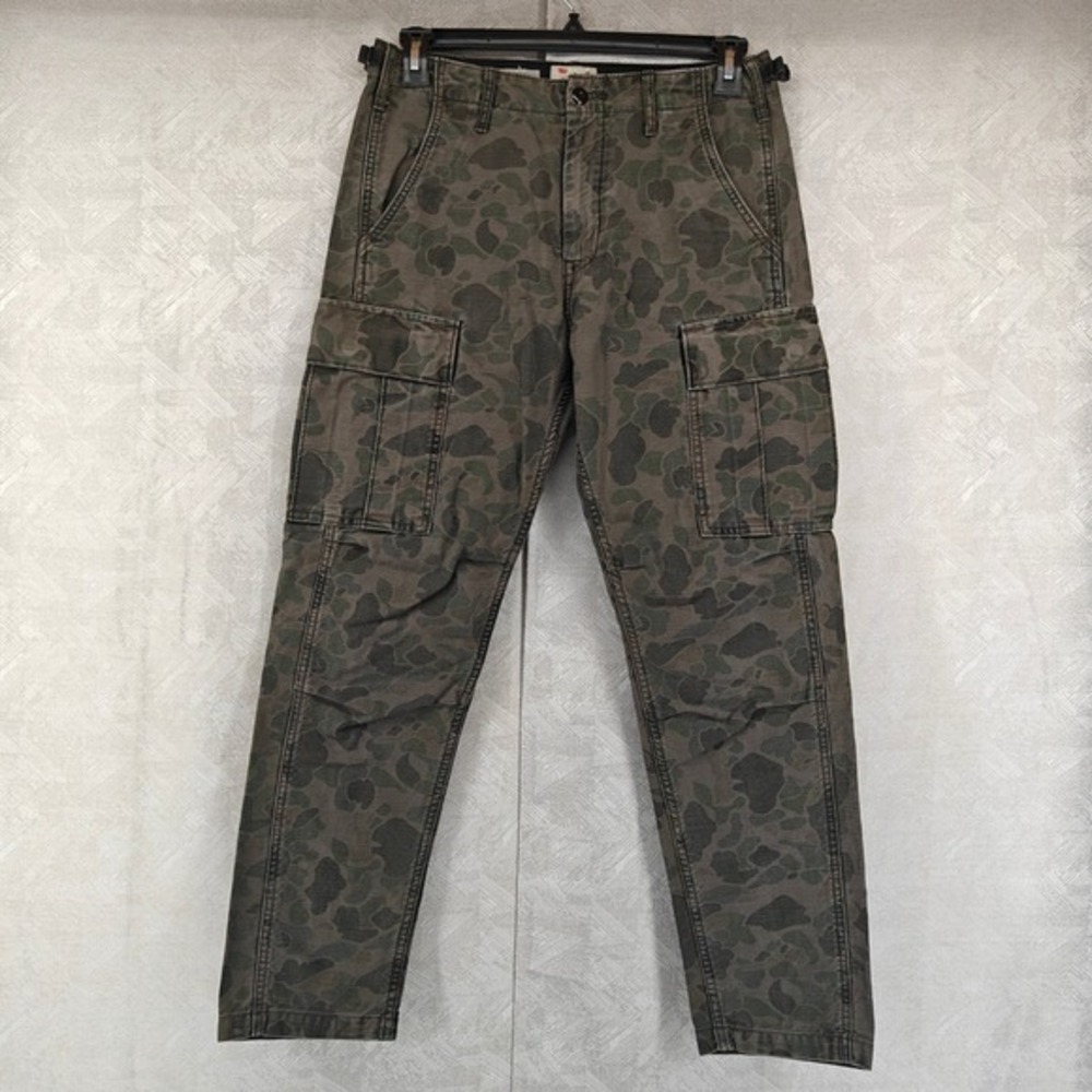 Levi's Premium Justin Timberlake Fresh‎ Leaves Cargo Pants Mens 30x29 Camo Green